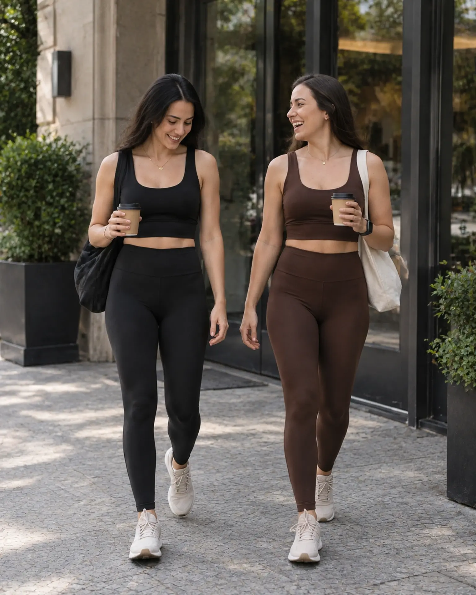 Mulheres em movimento vestindo ALL2B